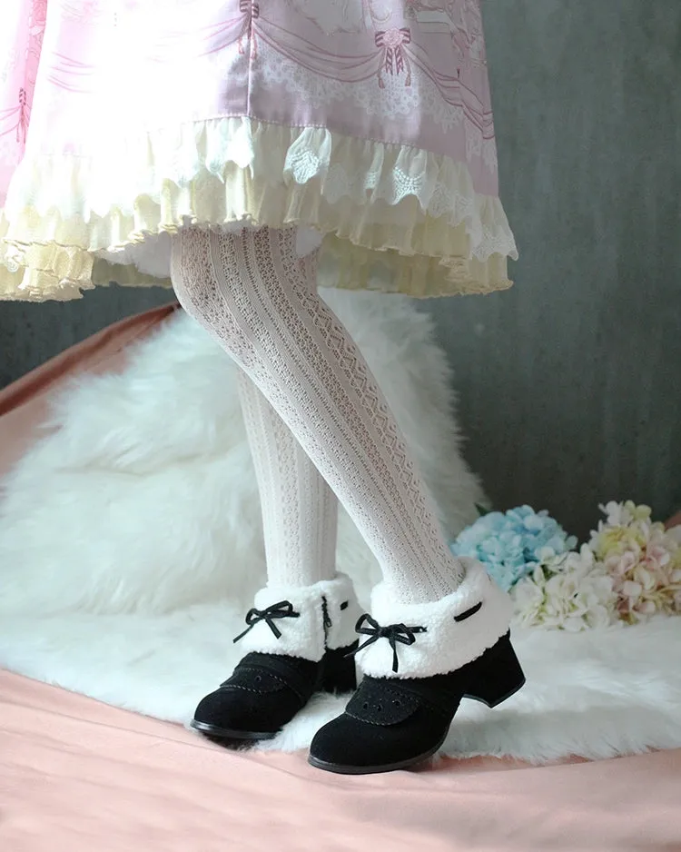 Spring Day Lolita~Sweet Lolita Women's Ankle Boots Multicolors