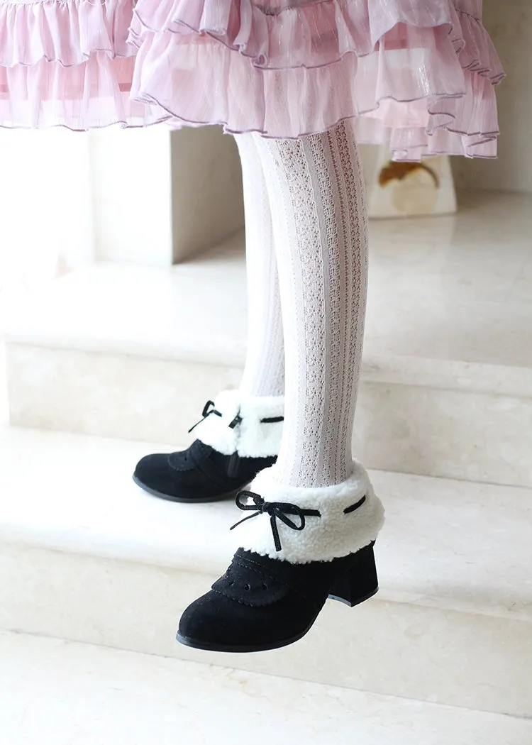 Spring Day Lolita~Sweet Lolita Women's Ankle Boots Multicolors