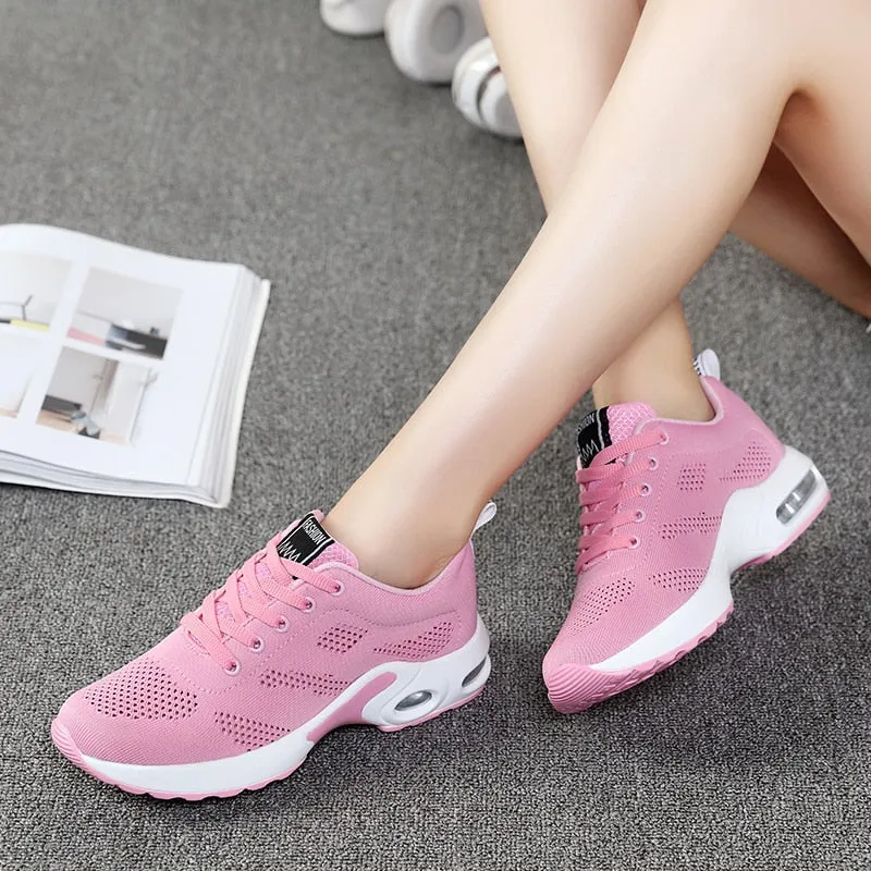 VIP Women Sneakers Outdoor Sports Breathable Mesh Comfort Air Cushion Running Shoes