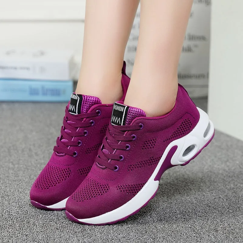 VIP Women Sneakers Outdoor Sports Breathable Mesh Comfort Air Cushion Running Shoes