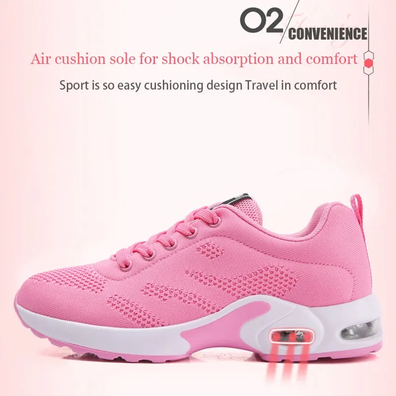 VIP Women Sneakers Outdoor Sports Breathable Mesh Comfort Air Cushion Running Shoes