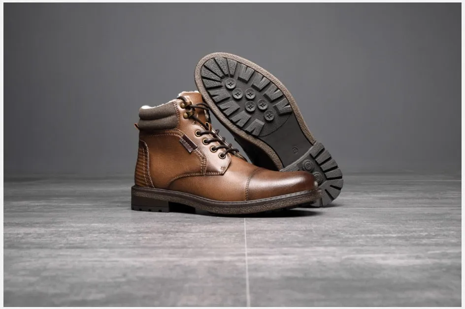 West Louis™ Men Anti-Slip Warm Leather Winter Boots