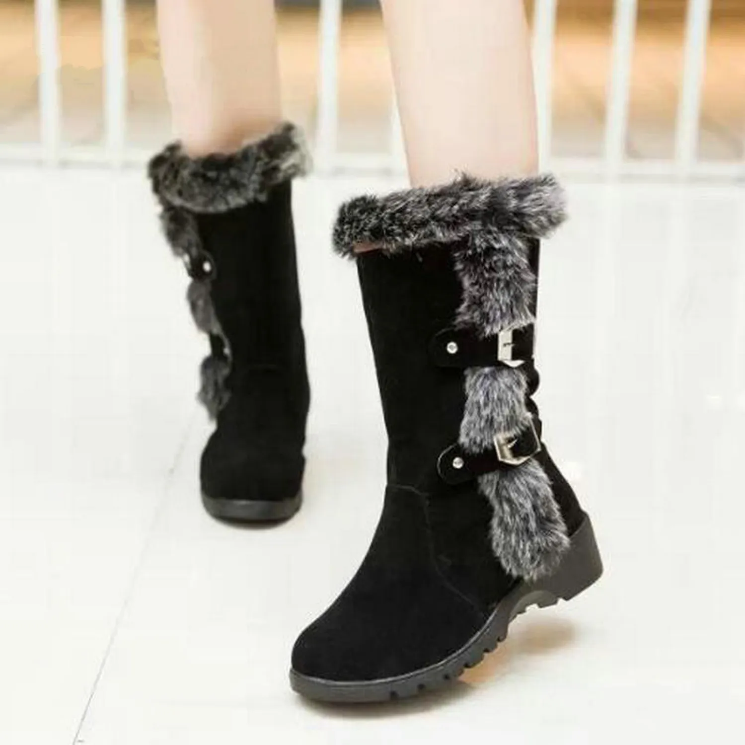 Women's Autumn/Winter Warm Suede Boots