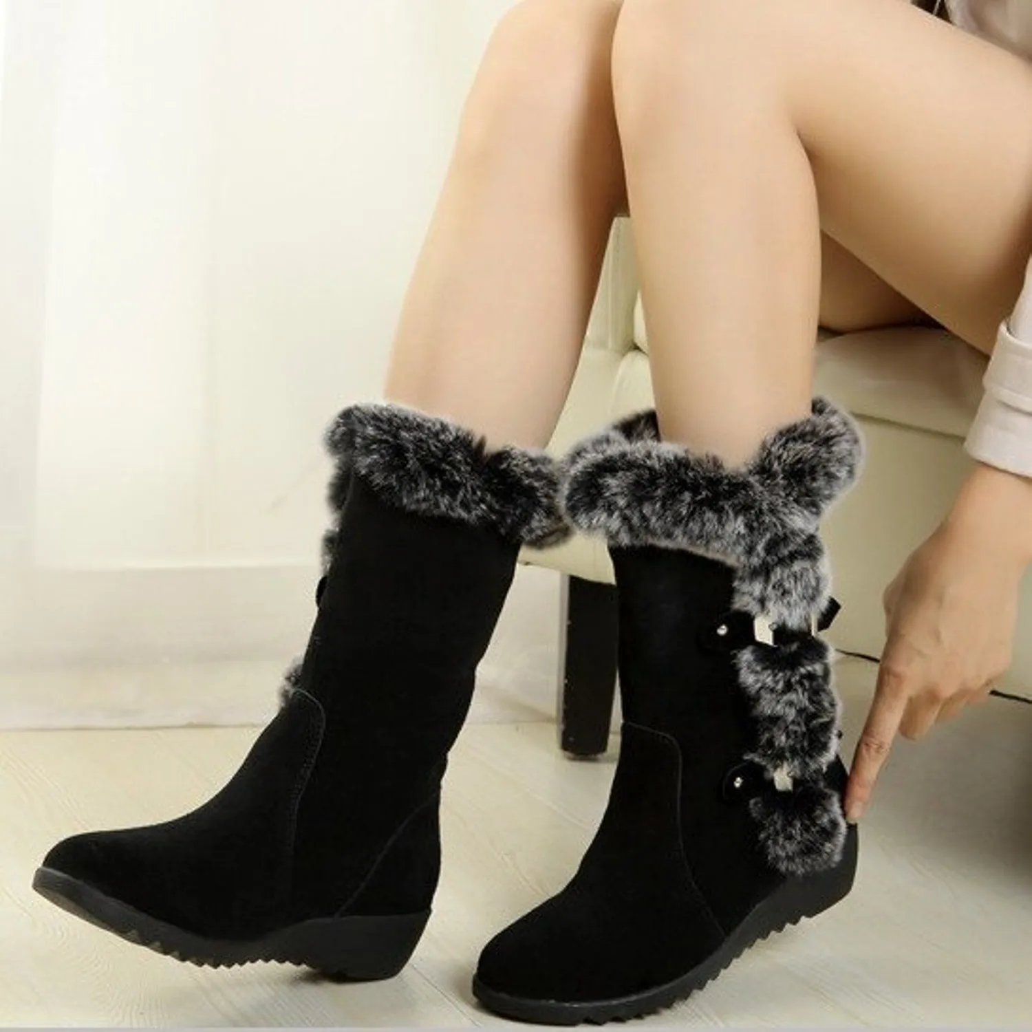 Women's Autumn/Winter Warm Suede Boots