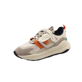 Women's Leather Colorblock Running Sneakers