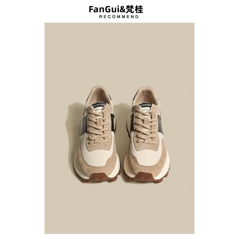 Women's Retro Style Leather Sneakers