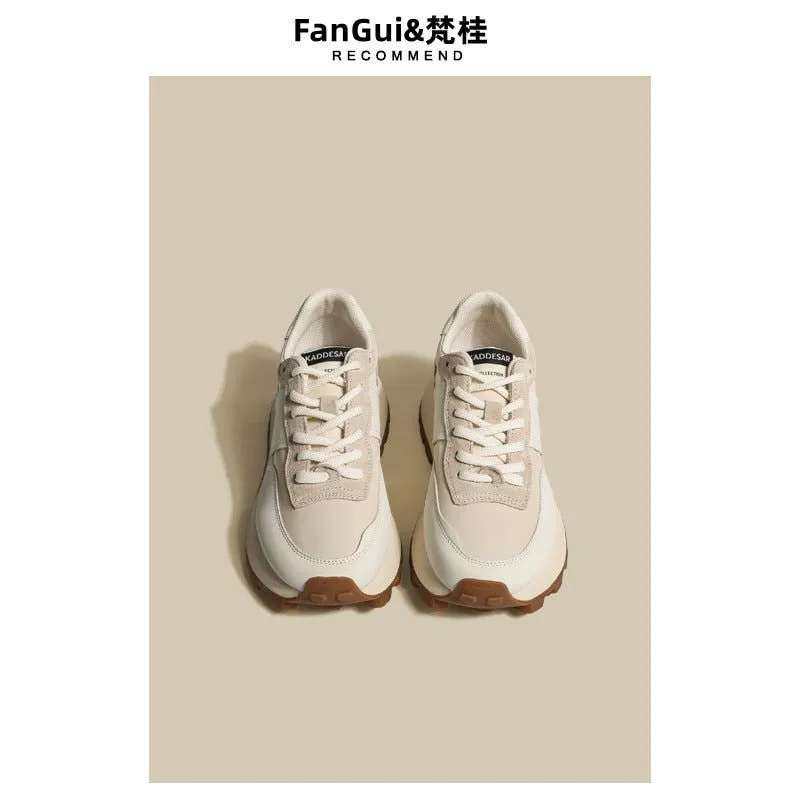 Women's Retro Style Leather Sneakers